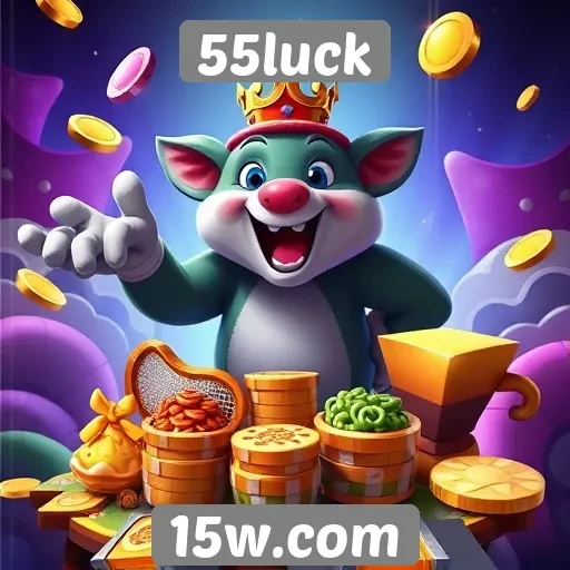 Diversidade de jogos disponíveis na plataforma 55luck