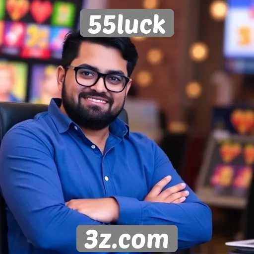 Experiência do usuário no site 55luck